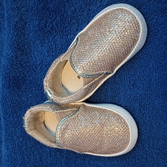 Stuart Weitzman Baby Cool Sparkling Slip On Shoes Size 2 - Picture 1 of 5